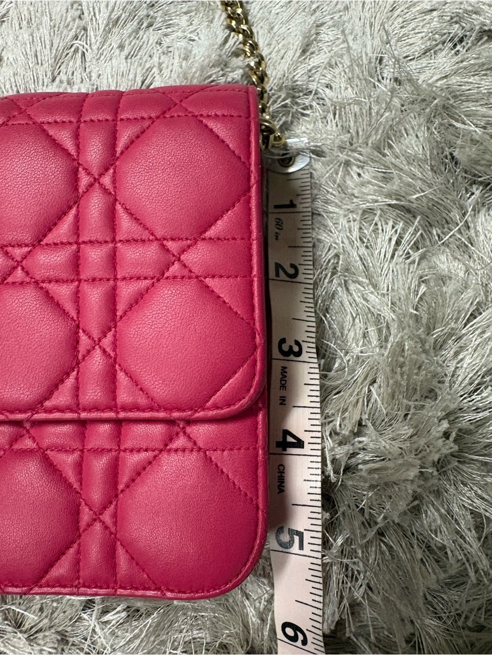 Lady Dior WOC Hot Pink Quilted Leather Chain Crossbody - Picture 8 of 14